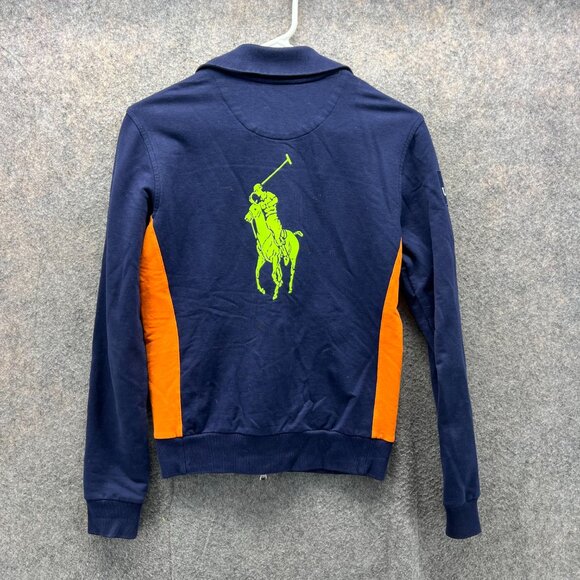 Vintage Ralph Lauren Jacket Women Small Blue US Open 2011 Tennis Bomber Big Pony - Picture 9 of 11